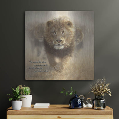 Luxe Metal Art 'Wicked Flee' by Collin Bogle, Metal Wall Art,24x24