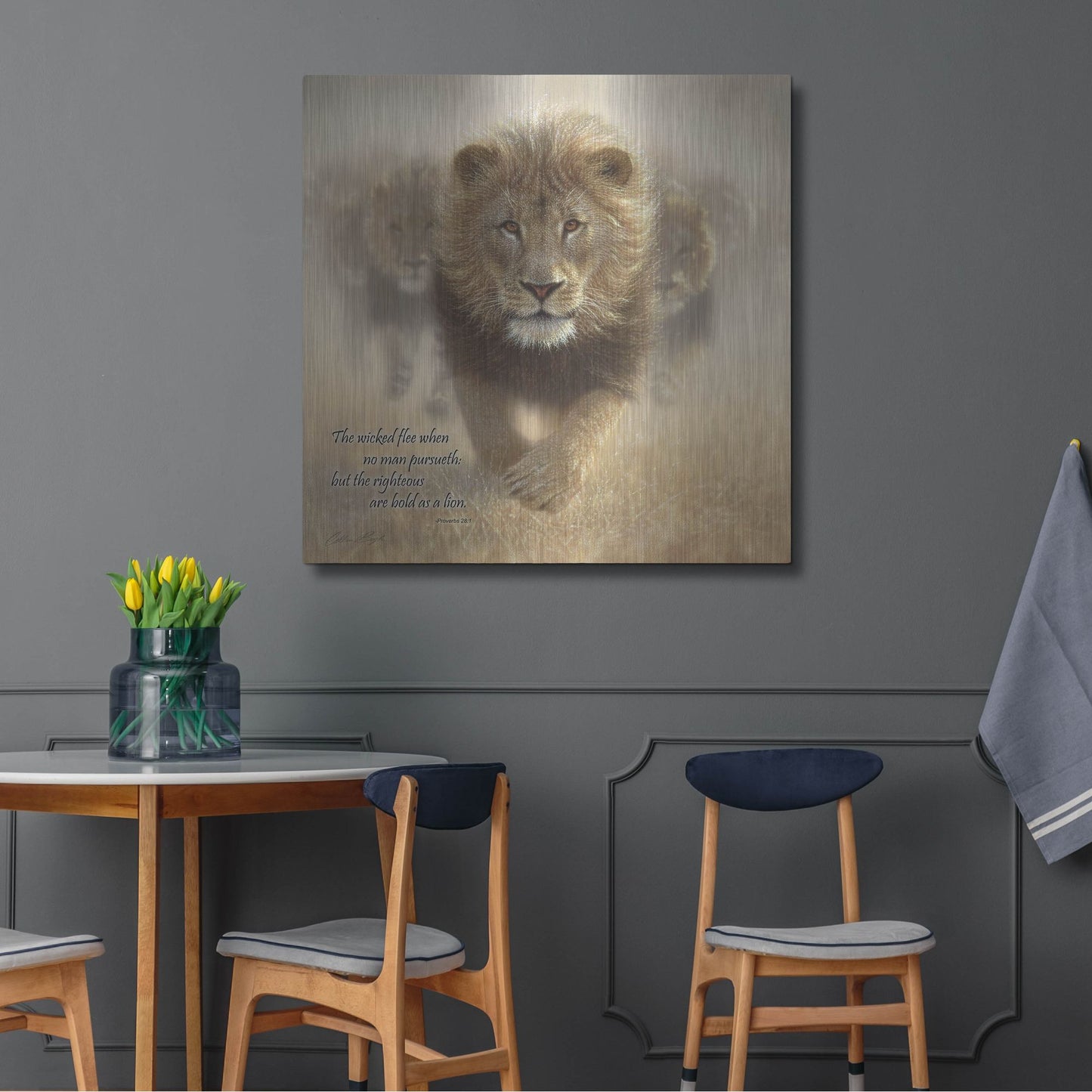 Luxe Metal Art 'Wicked Flee' by Collin Bogle, Metal Wall Art,36x36