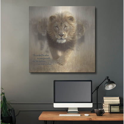 Luxe Metal Art 'Wicked Flee' by Collin Bogle, Metal Wall Art,36x36