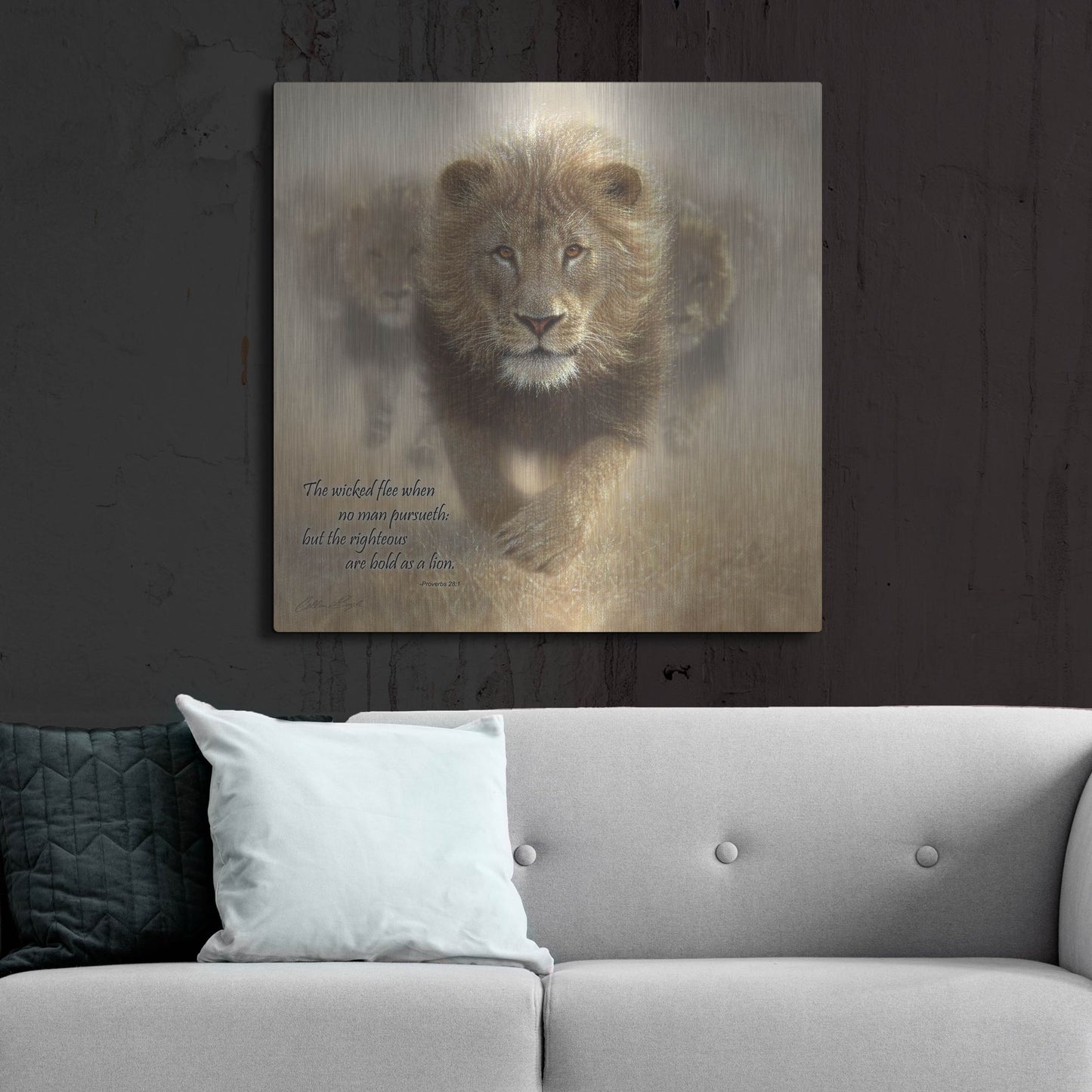 Luxe Metal Art 'Wicked Flee' by Collin Bogle, Metal Wall Art,36x36