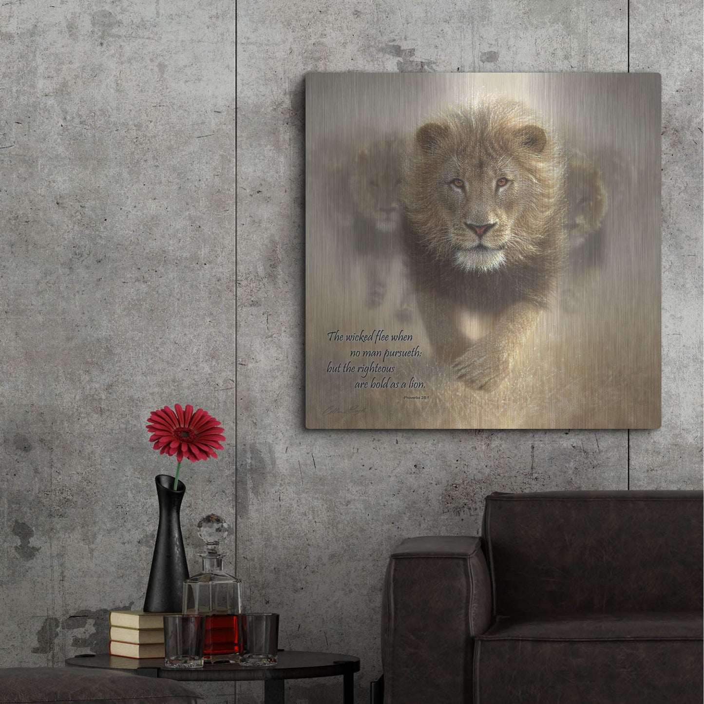 Luxe Metal Art 'Wicked Flee' by Collin Bogle, Metal Wall Art,36x36