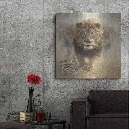 Luxe Metal Art 'Wicked Flee' by Collin Bogle, Metal Wall Art,36x36