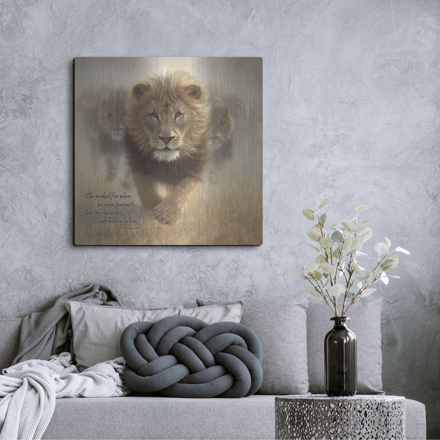 Luxe Metal Art 'Wicked Flee' by Collin Bogle, Metal Wall Art,36x36