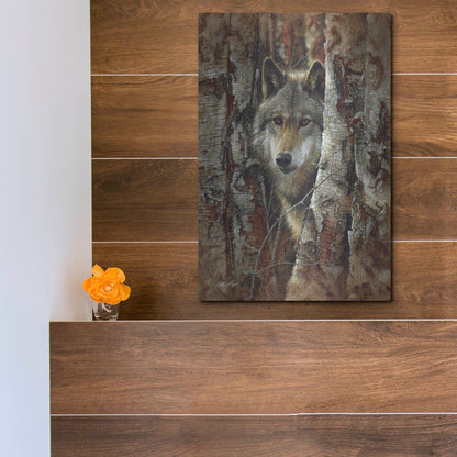 Luxe Metal Art 'Wood Land Spirit' by Collin Bogle, Metal Wall Art,12x16