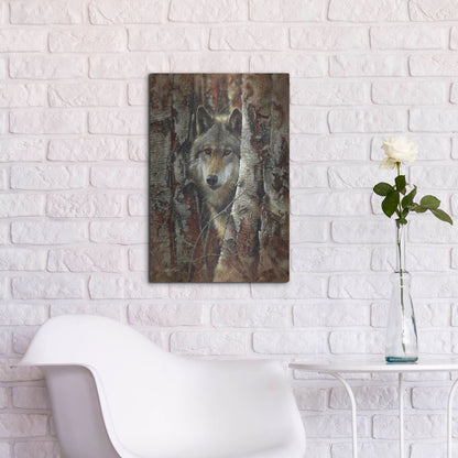 Luxe Metal Art 'Wood Land Spirit' by Collin Bogle, Metal Wall Art,16x24