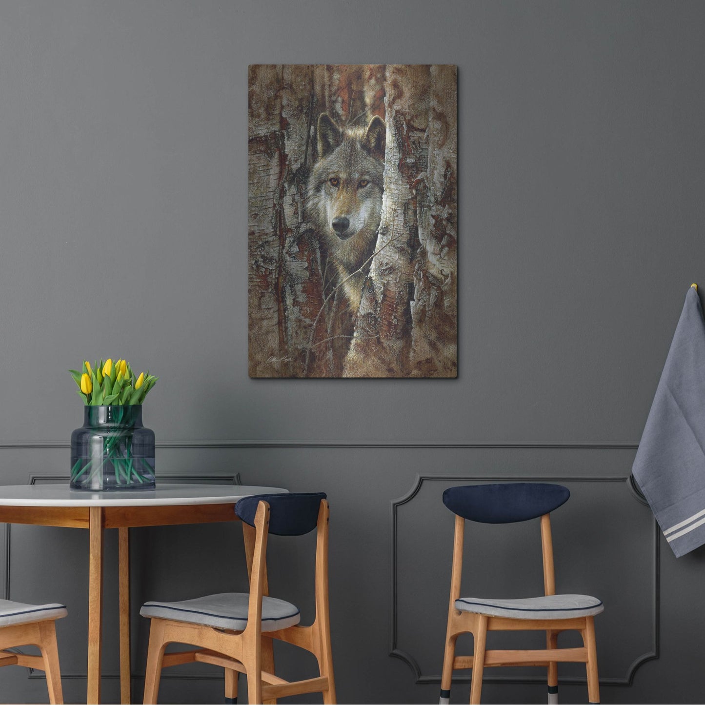 Luxe Metal Art 'Wood Land Spirit' by Collin Bogle, Metal Wall Art,24x36