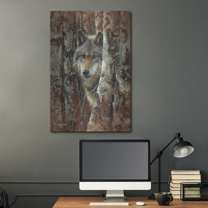 Luxe Metal Art 'Wood Land Spirit' by Collin Bogle, Metal Wall Art,24x36