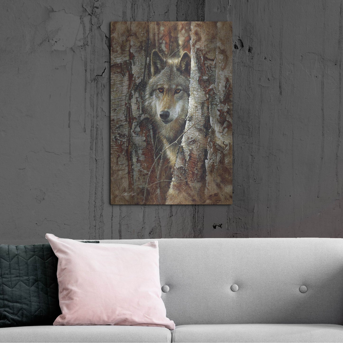 Luxe Metal Art 'Wood Land Spirit' by Collin Bogle, Metal Wall Art,24x36