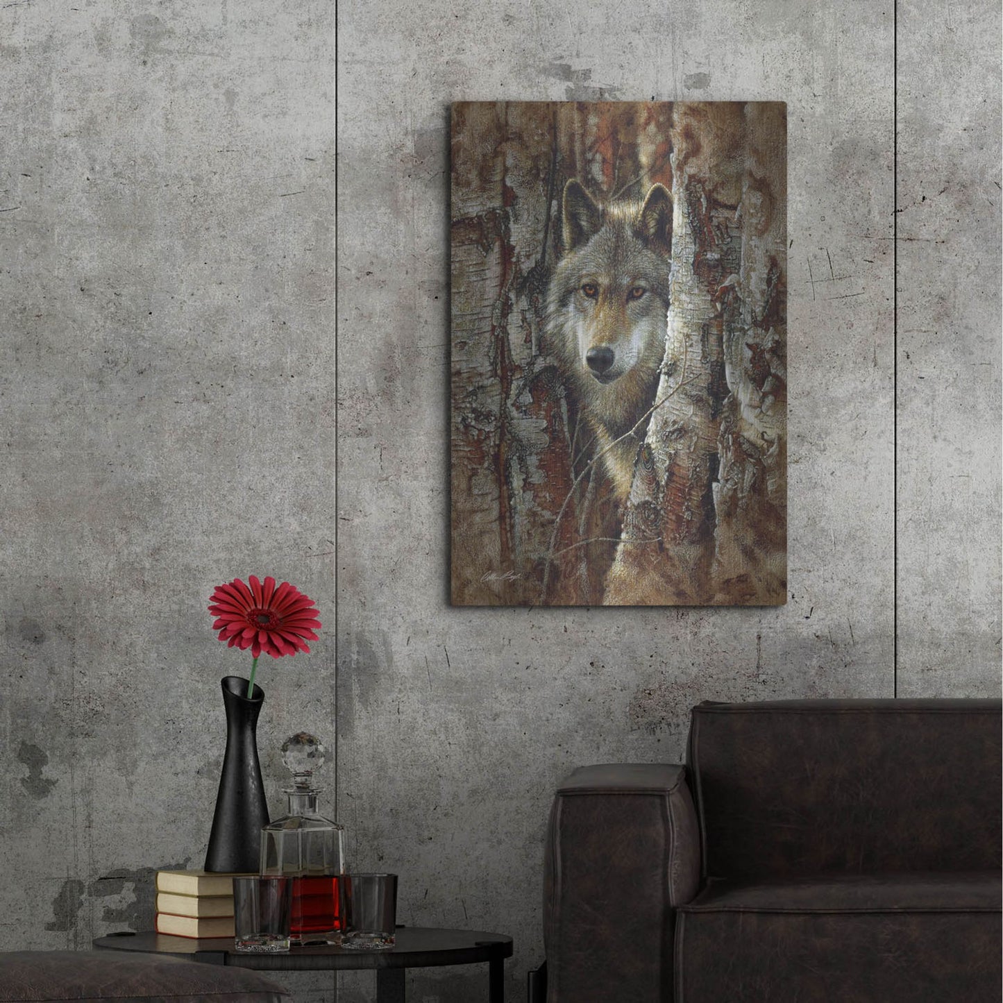 Luxe Metal Art 'Wood Land Spirit' by Collin Bogle, Metal Wall Art,24x36