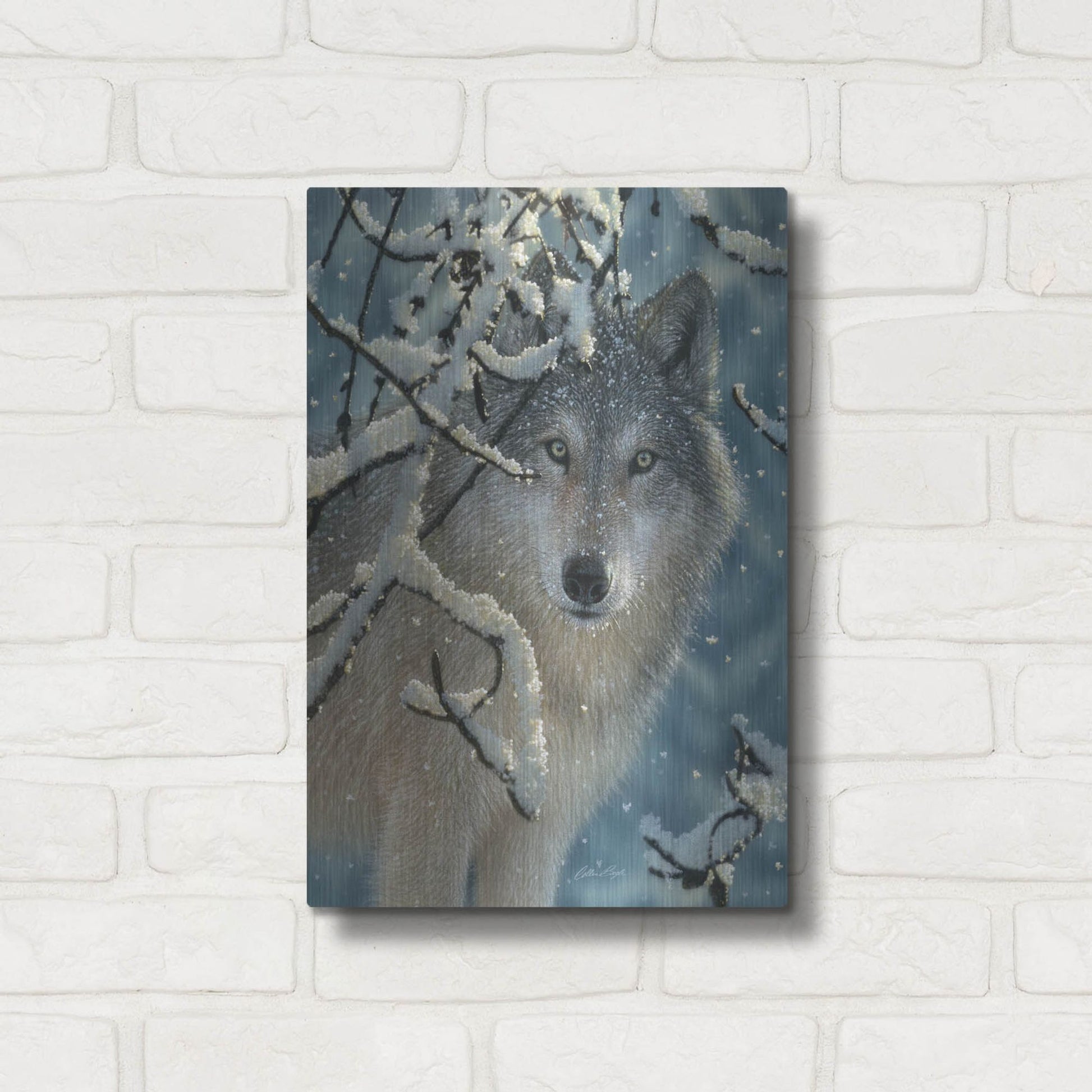 Luxe Metal Art 'Broken Silence' by Collin Bogle, Metal Wall Art,12x16