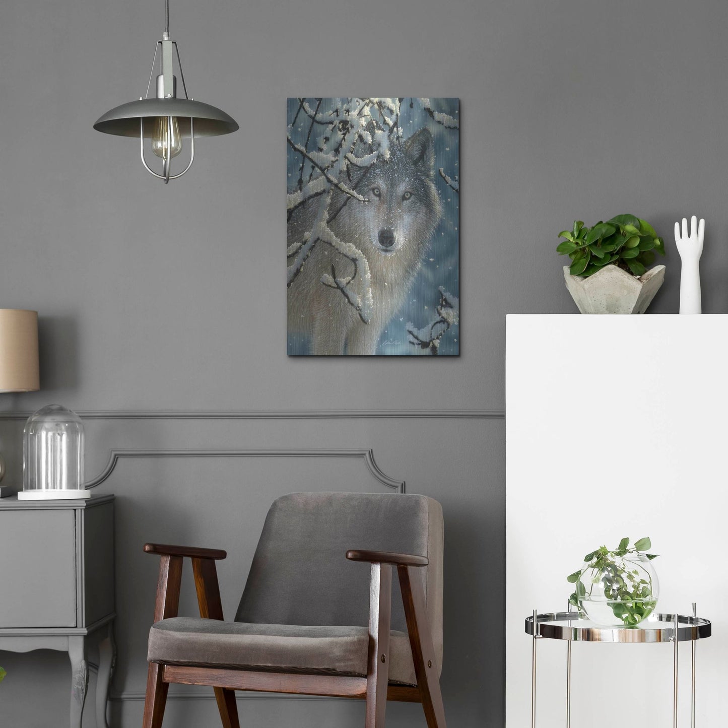 Luxe Metal Art 'Broken Silence' by Collin Bogle, Metal Wall Art,16x24