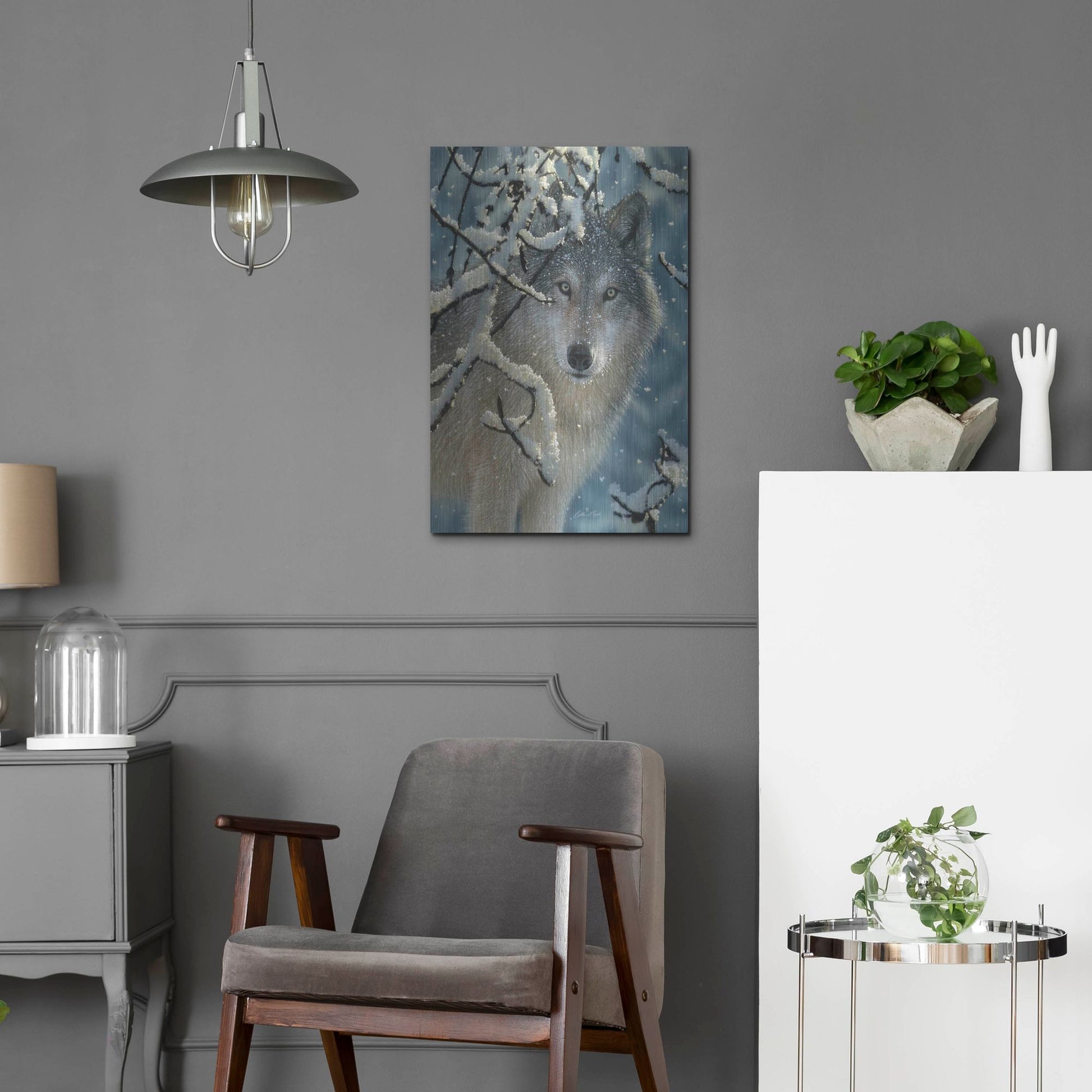 Luxe Metal Art 'Broken Silence' by Collin Bogle, Metal Wall Art,16x24