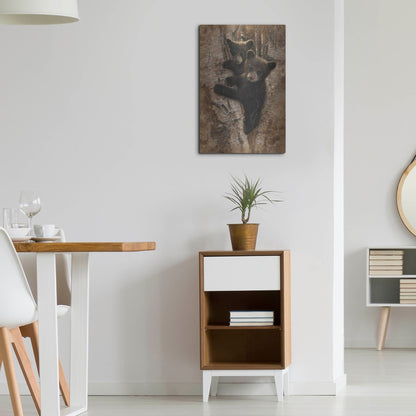 Luxe Metal Art 'Curious Cubs' by Collin Bogle, Metal Wall Art,16x24