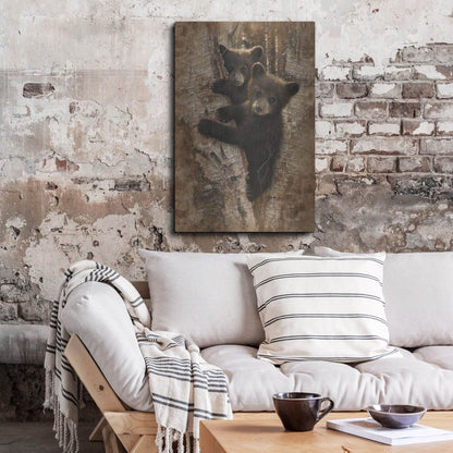 Luxe Metal Art 'Curious Cubs' by Collin Bogle, Metal Wall Art,24x36