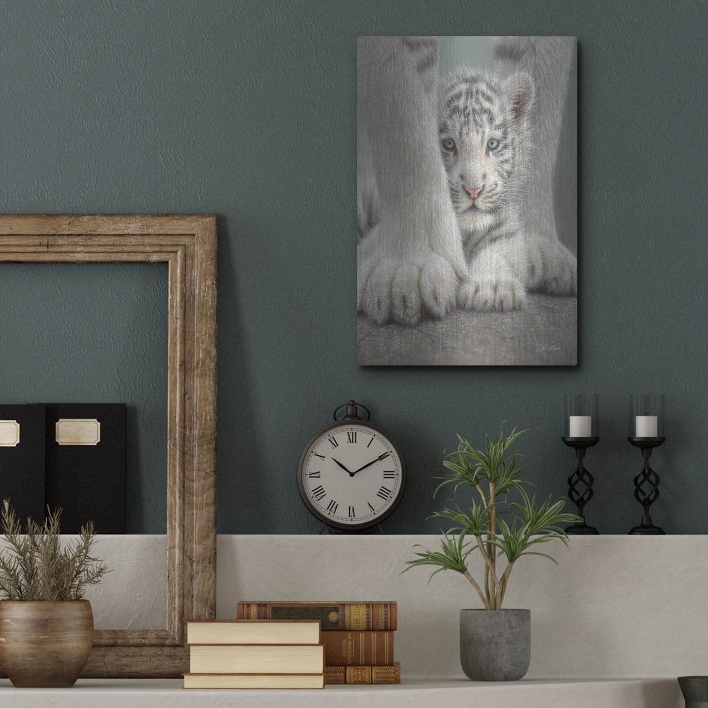 Luxe Metal Art 'Sheltered' by Collin Bogle, Metal Wall Art,12x16