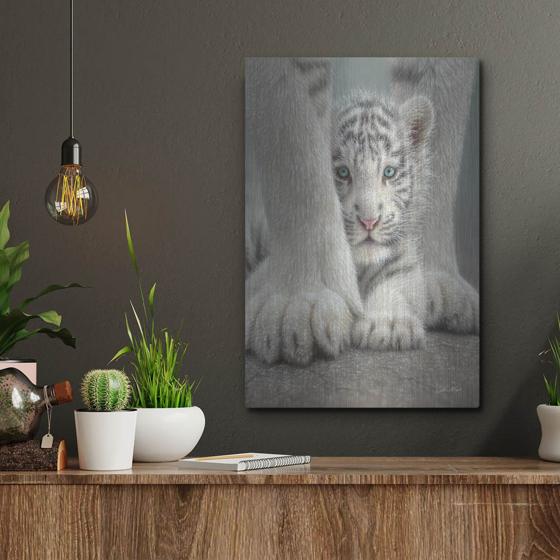 Luxe Metal Art 'Sheltered' by Collin Bogle, Metal Wall Art,12x16