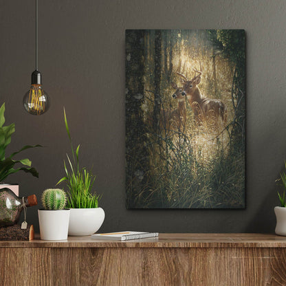 Luxe Metal Art 'A Golden Moment Portrait' by Collin Bogle, Metal Wall Art,12x16