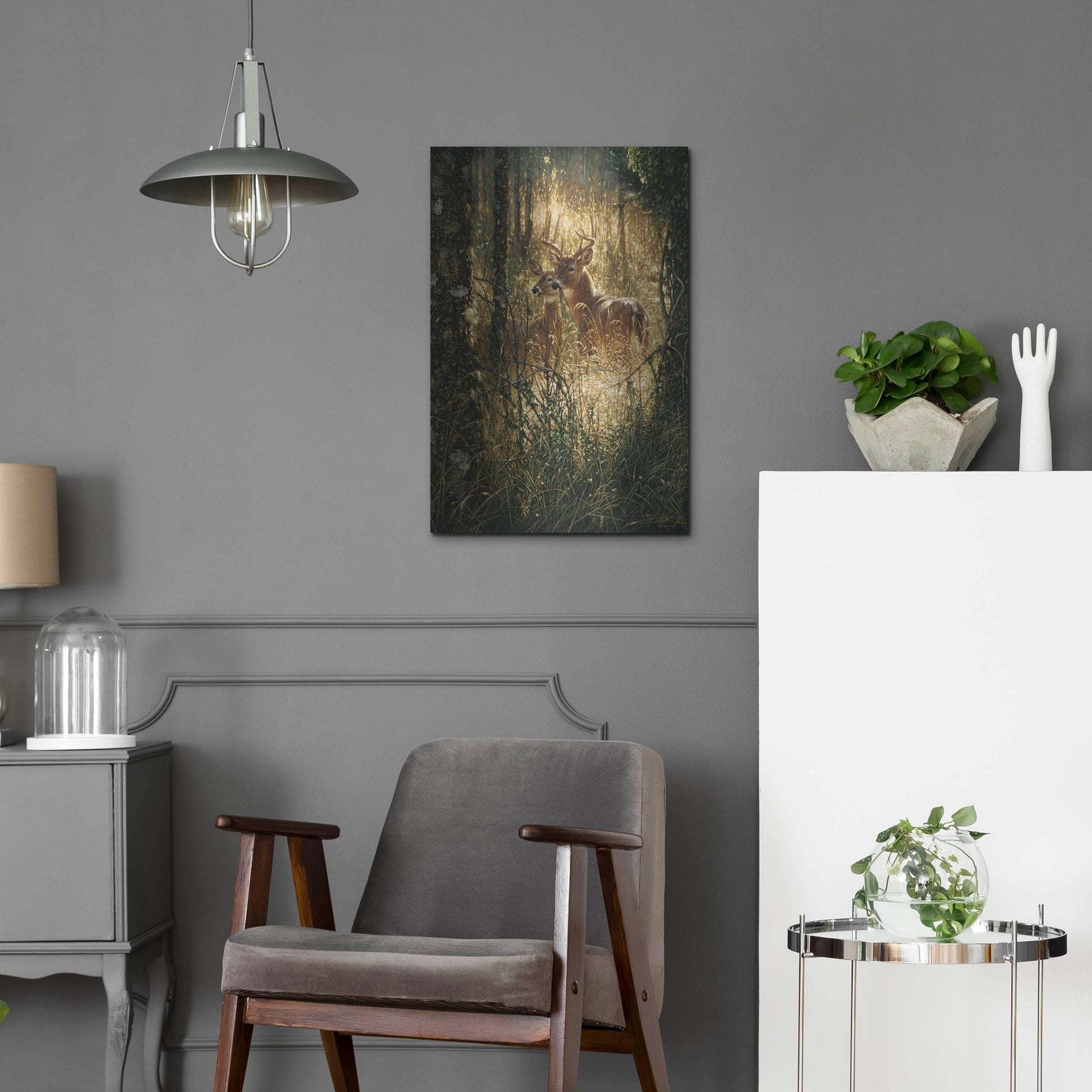 Luxe Metal Art 'A Golden Moment Portrait' by Collin Bogle, Metal Wall Art,16x24