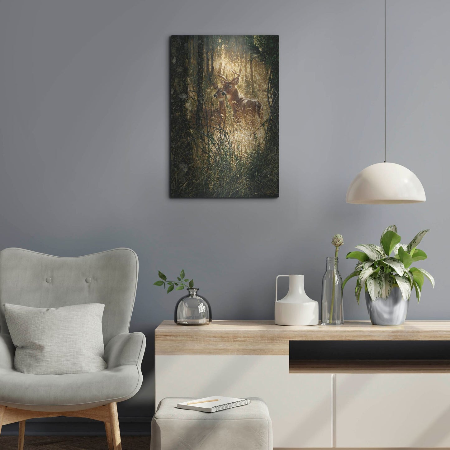 Luxe Metal Art 'A Golden Moment Portrait' by Collin Bogle, Metal Wall Art,16x24