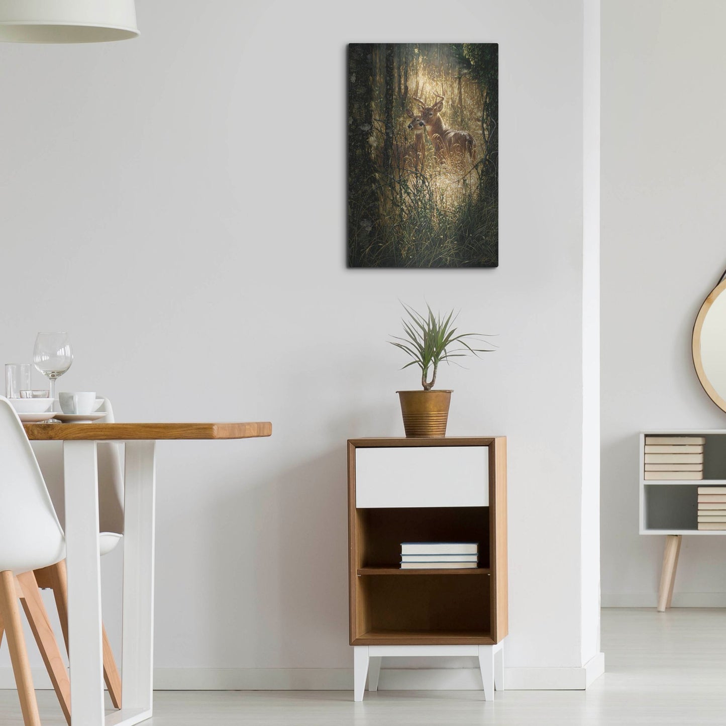 Luxe Metal Art 'A Golden Moment Portrait' by Collin Bogle, Metal Wall Art,16x24