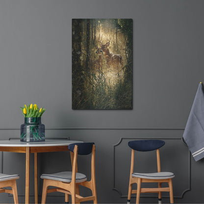 Luxe Metal Art 'A Golden Moment Portrait' by Collin Bogle, Metal Wall Art,24x36