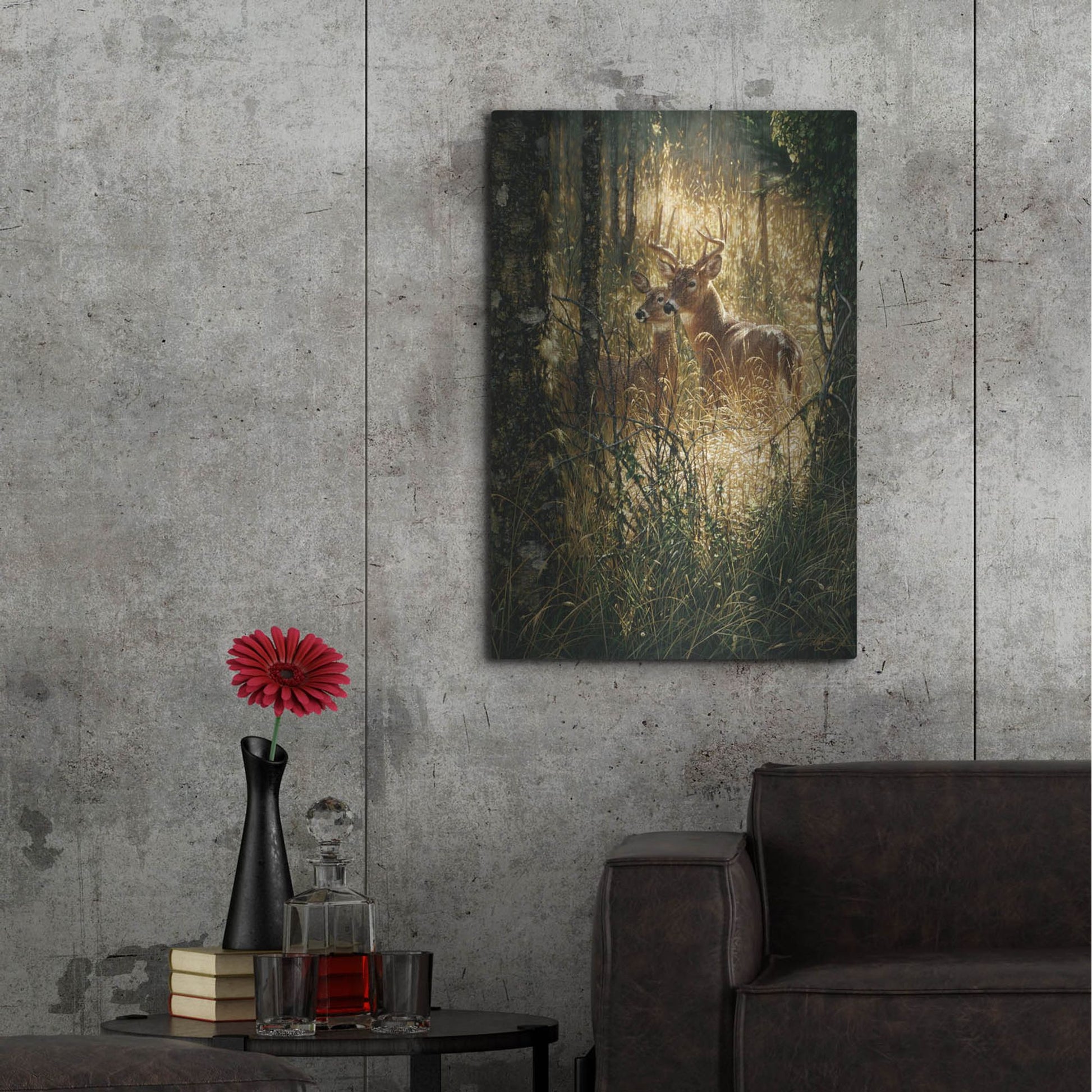 Luxe Metal Art 'A Golden Moment Portrait' by Collin Bogle, Metal Wall Art,24x36