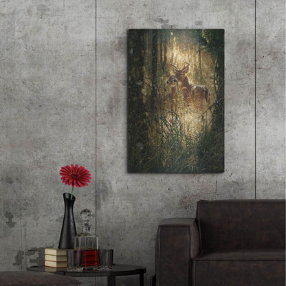Luxe Metal Art 'A Golden Moment Portrait' by Collin Bogle, Metal Wall Art,24x36