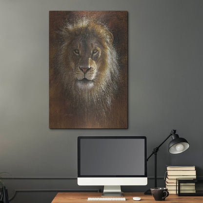 Luxe Metal Art 'Face Off' by Collin Bogle, Metal Wall Art,24x36