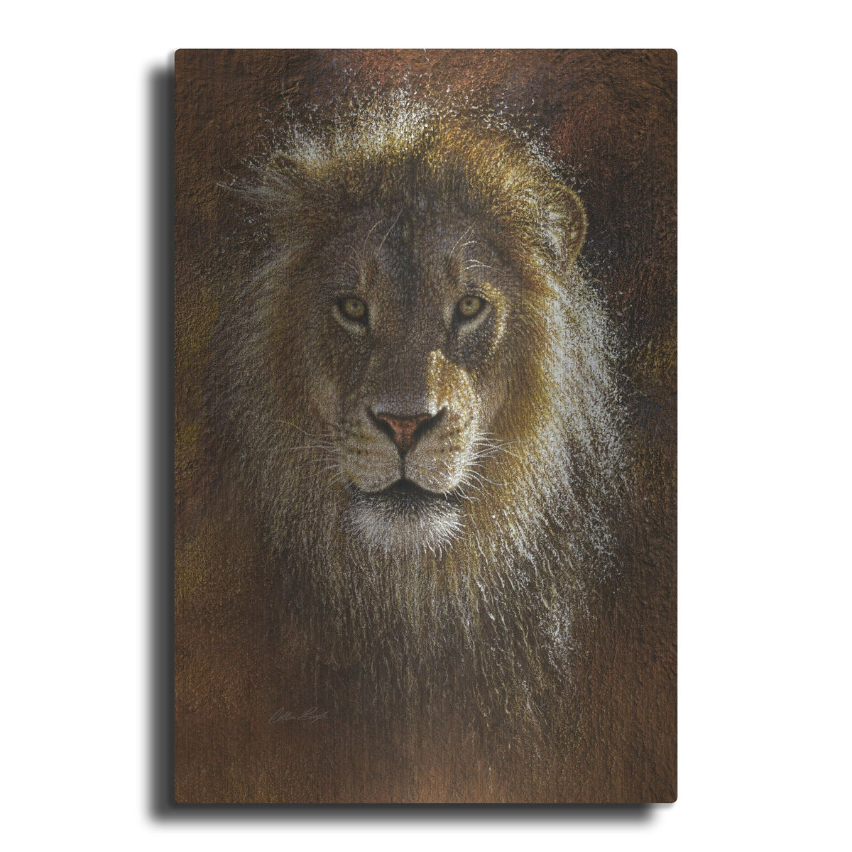 Luxe Metal Art 'Face Off' by Collin Bogle, Metal Wall Art