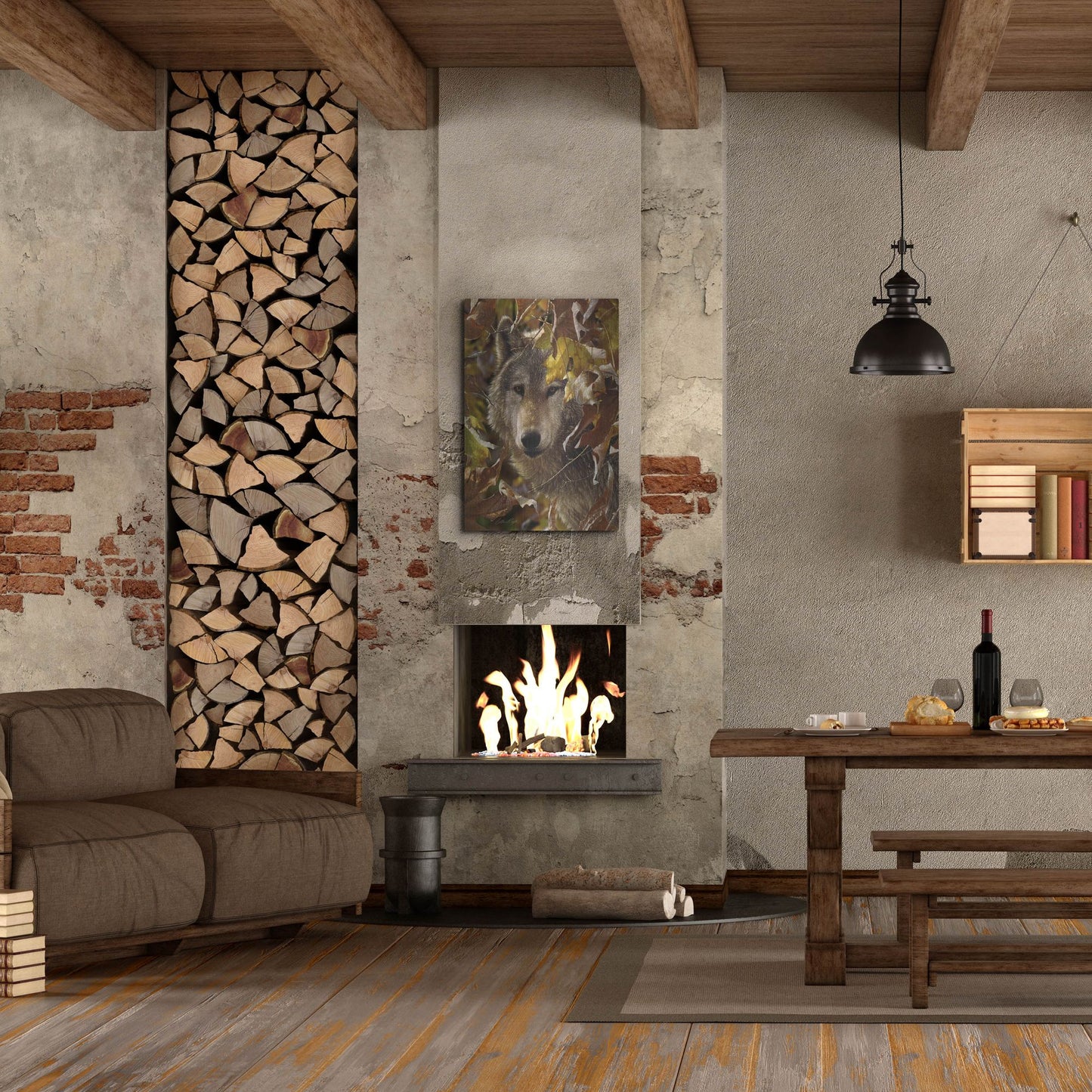 Luxe Metal Art 'Autumn Shadows' by Collin Bogle, Metal Wall Art,24x36