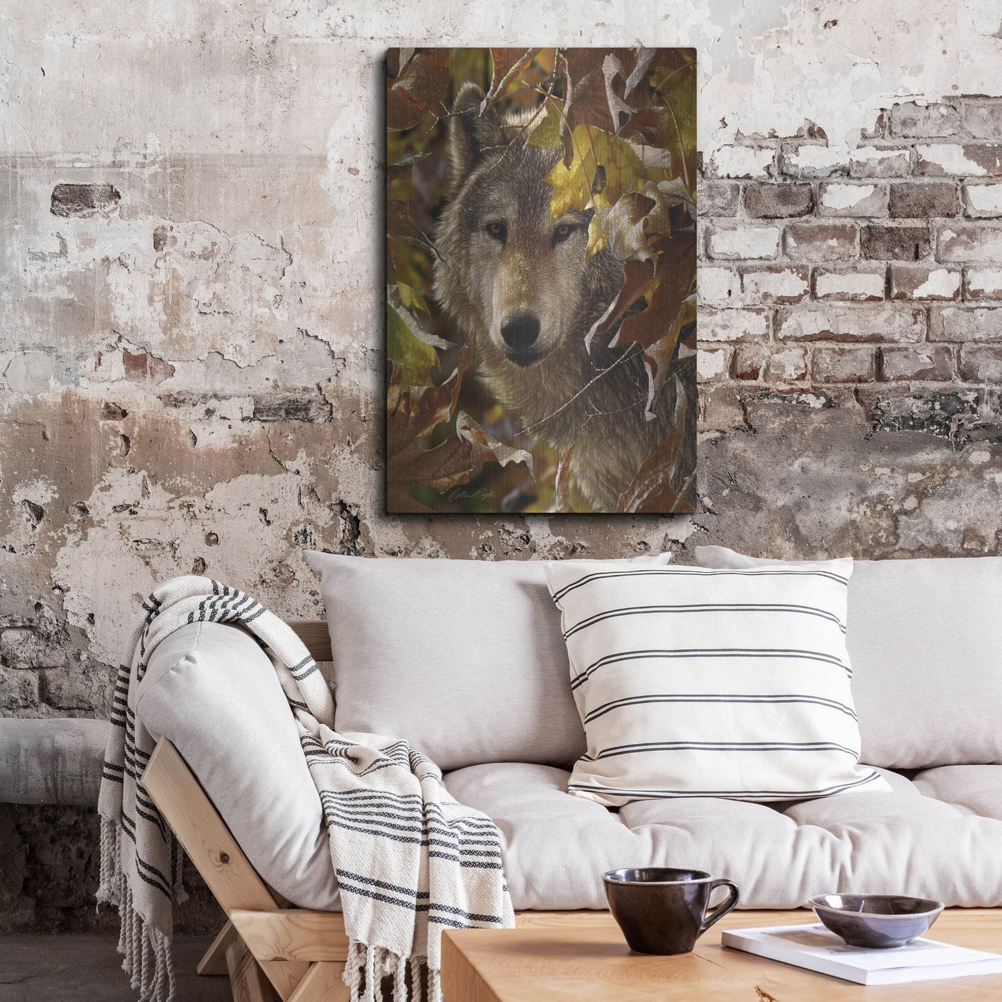 Luxe Metal Art 'Autumn Shadows' by Collin Bogle, Metal Wall Art,24x36