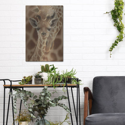 Luxe Metal Art 'New Born' by Collin Bogle, Metal Wall Art,12x16