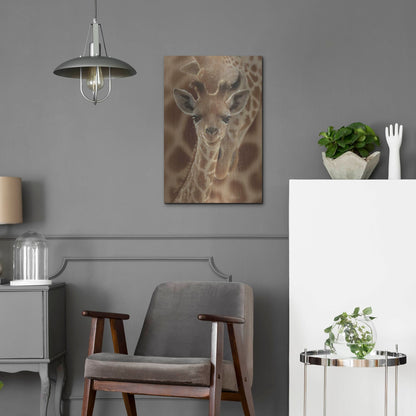 Luxe Metal Art 'New Born' by Collin Bogle, Metal Wall Art,16x24