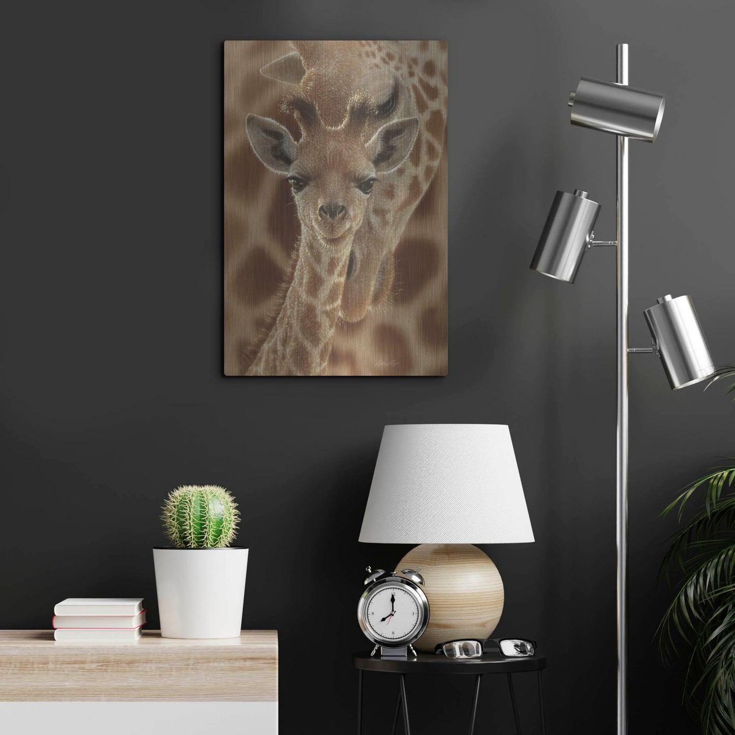 Luxe Metal Art 'New Born' by Collin Bogle, Metal Wall Art,16x24