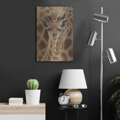 Luxe Metal Art 'New Born' by Collin Bogle, Metal Wall Art,16x24