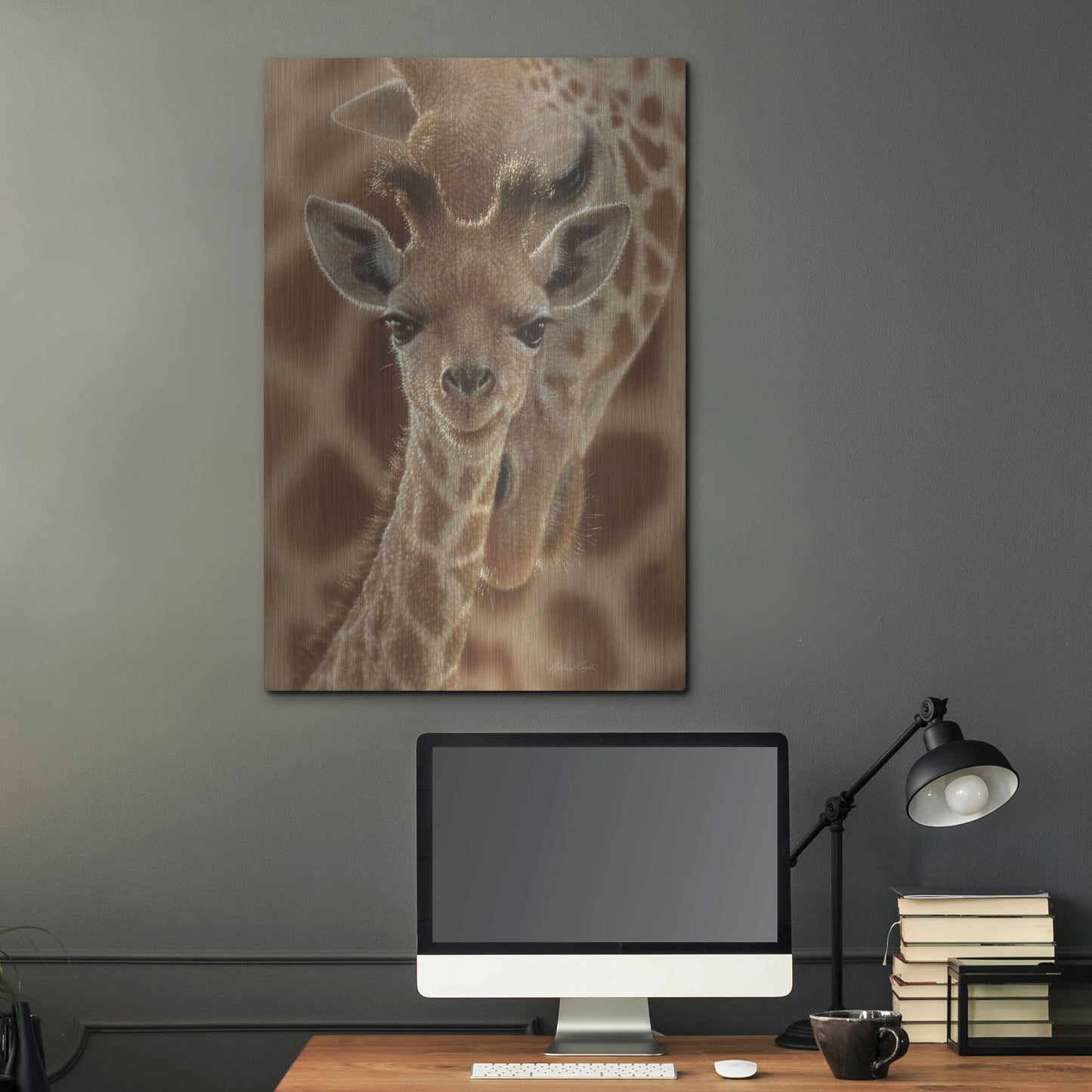 Luxe Metal Art 'New Born' by Collin Bogle, Metal Wall Art,24x36