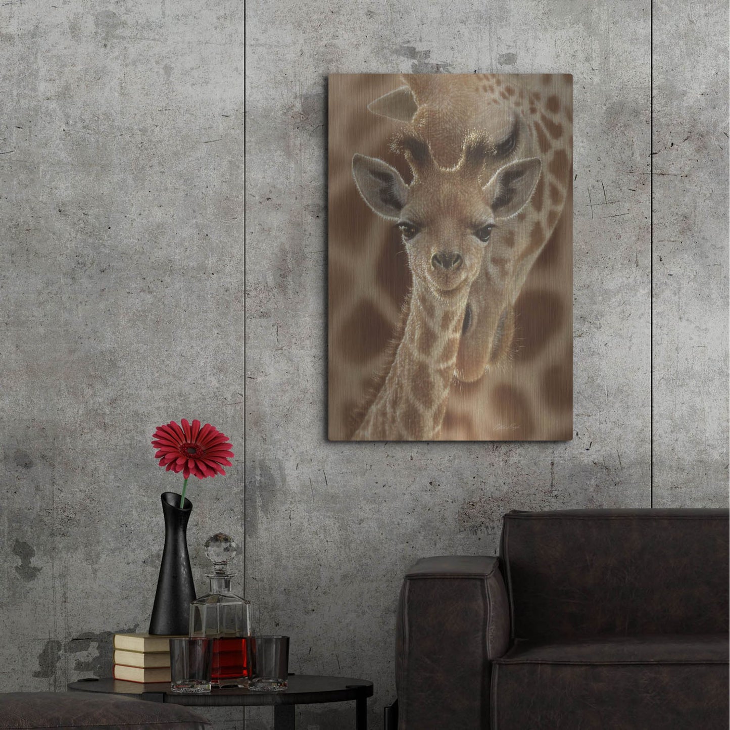 Luxe Metal Art 'New Born' by Collin Bogle, Metal Wall Art,24x36