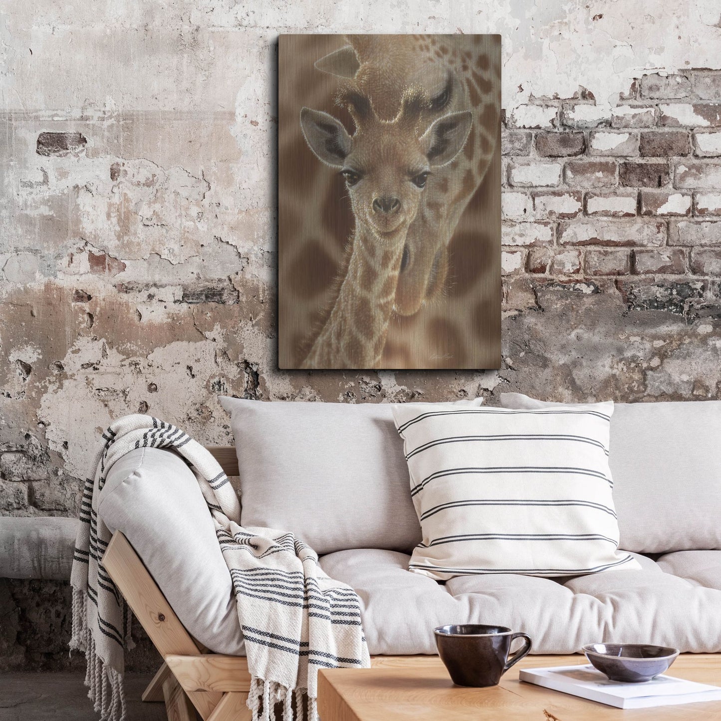 Luxe Metal Art 'New Born' by Collin Bogle, Metal Wall Art,24x36