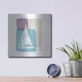 'Sailboat and Palm' by Linda Woods – Metal Wall Art, 12x12 room view