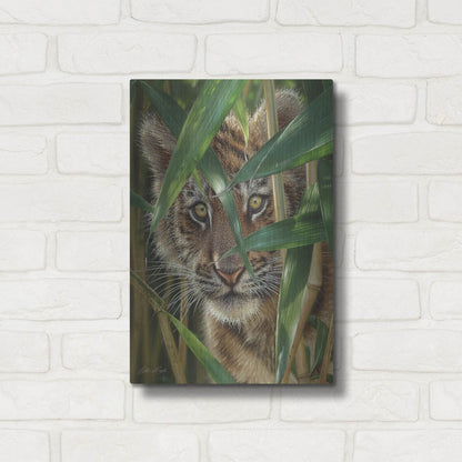 Luxe Metal Art 'Peekaboo' by Collin Bogle, Metal Wall Art,12x16