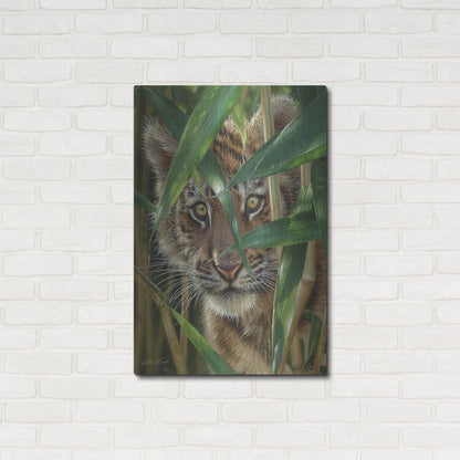 Luxe Metal Art 'Peekaboo' by Collin Bogle, Metal Wall Art,24x36