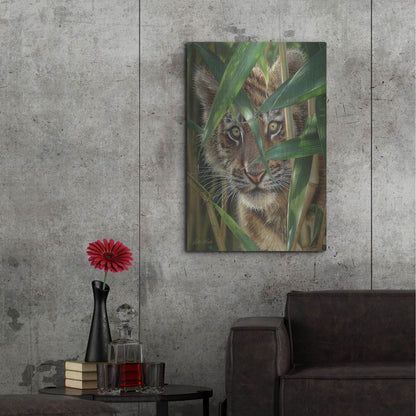 Luxe Metal Art 'Peekaboo' by Collin Bogle, Metal Wall Art,24x36