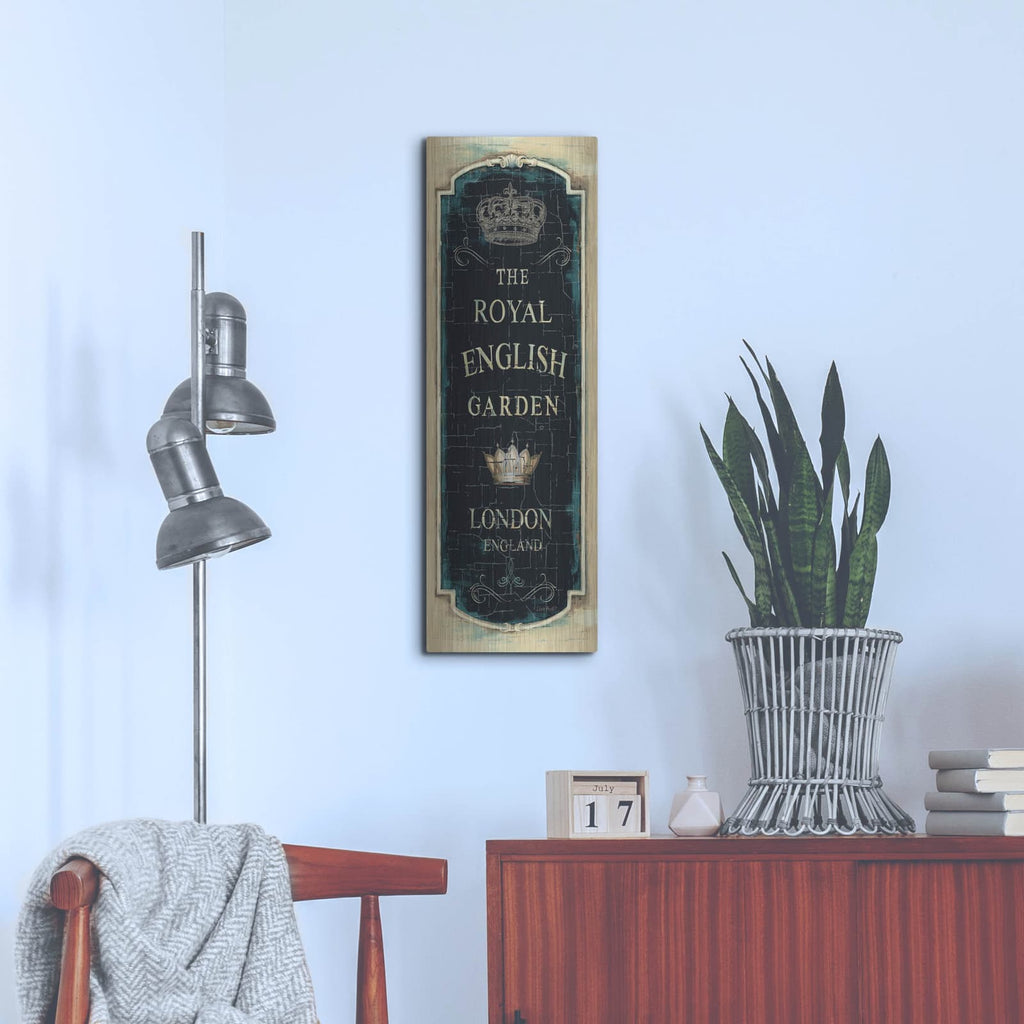 'Garden View IX' by Lisa Audit – Metal Wall Art, 12x36 room view