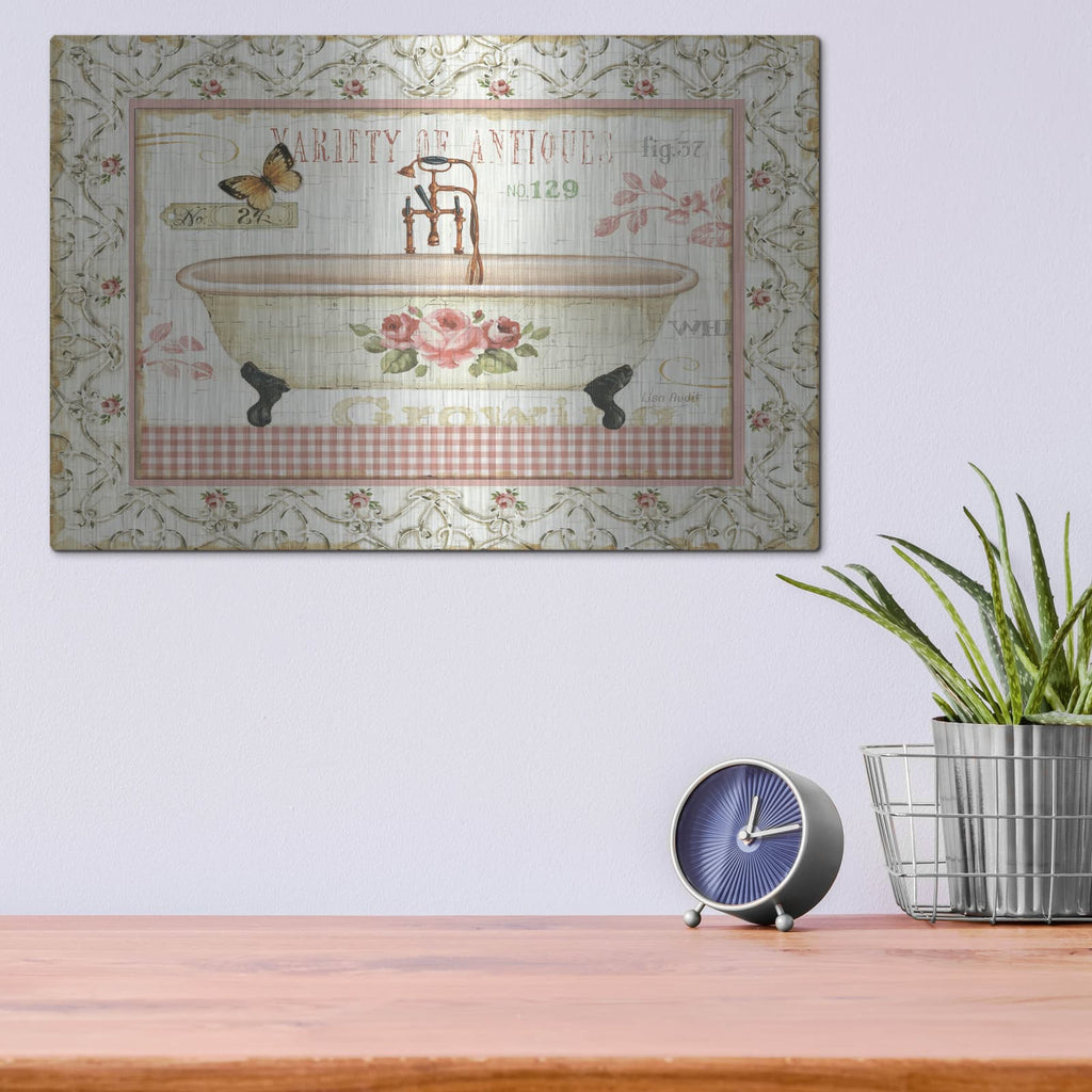 'Rose Garden III' by Lisa Audit – Metal Wall Art, 16x12 room view