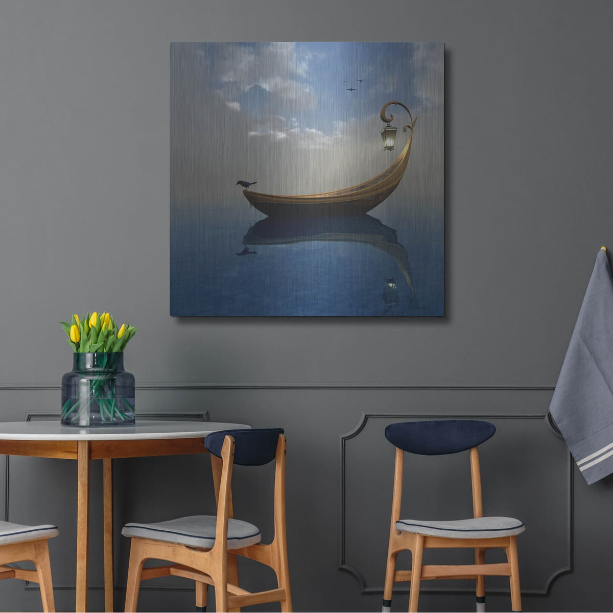 'Narcissism' by Cynthia Decker – Metal Wall Art, 36x36 room view