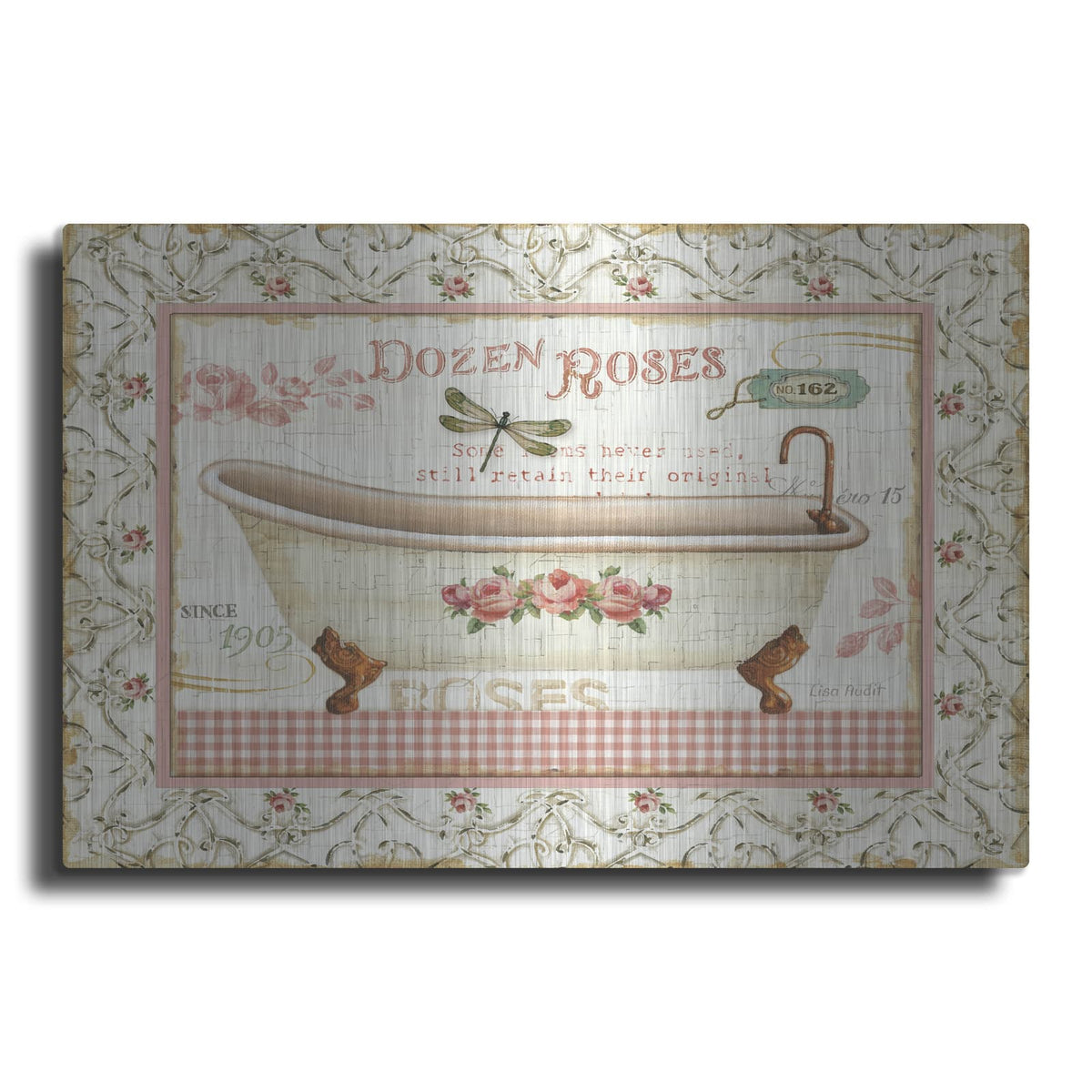 'Rose Garden IV' by Lisa Audit – Metal Wall Art