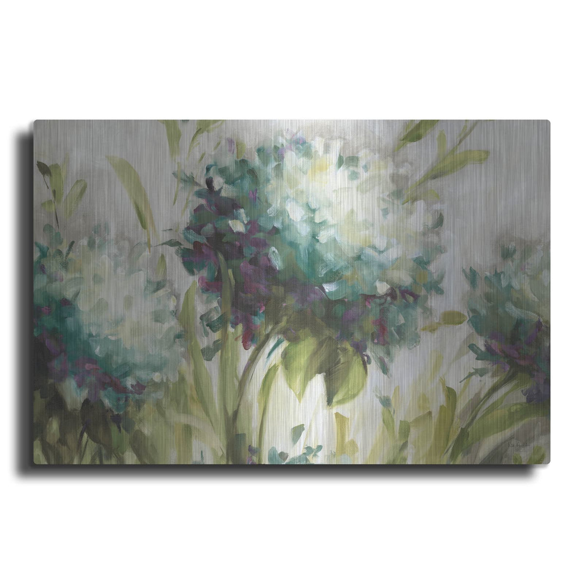 'Hydrangea Field' by Lisa Audit – Metal Wall Art