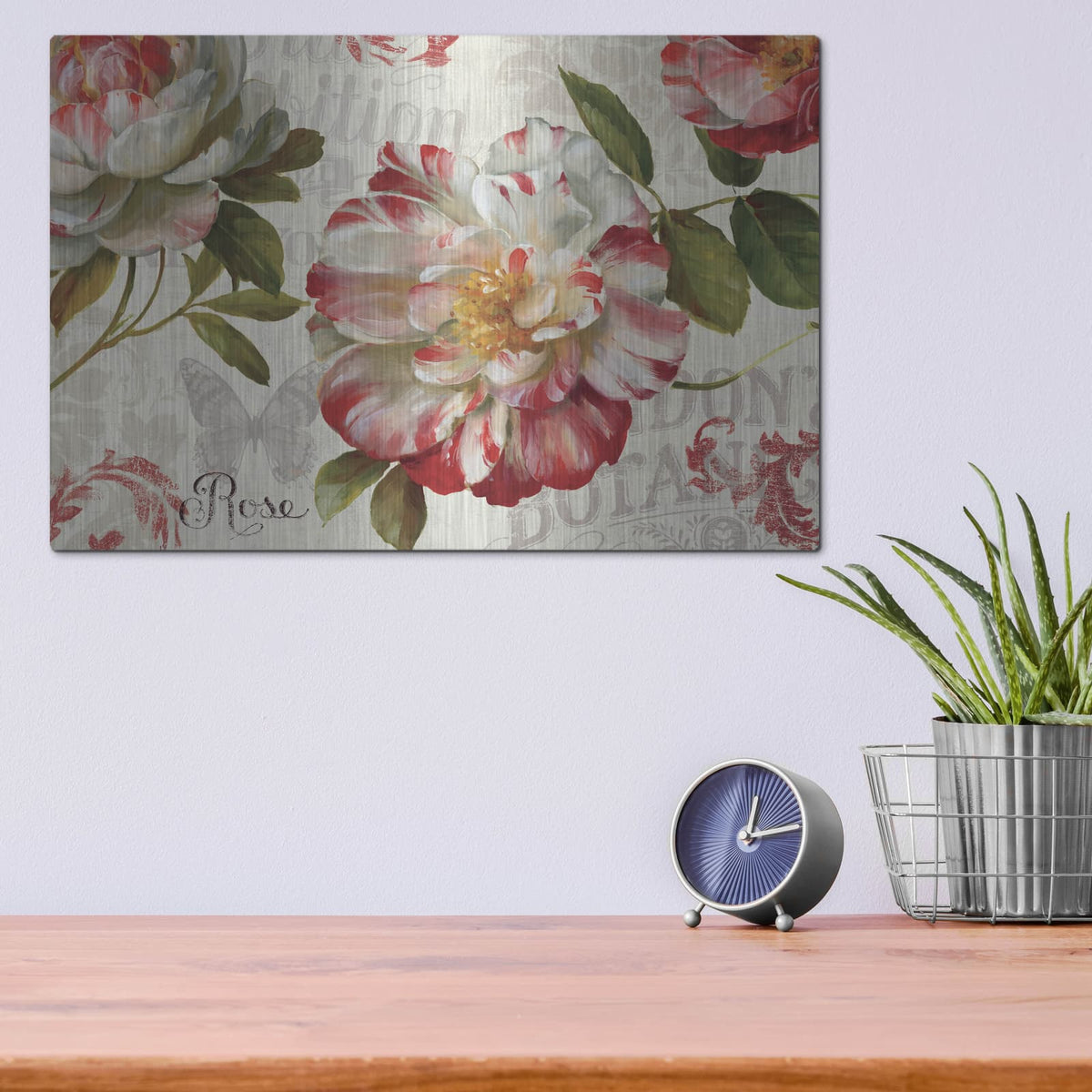 'Spring Flair I' by Lisa Audit – Metal Wall Art, 16x12 room view