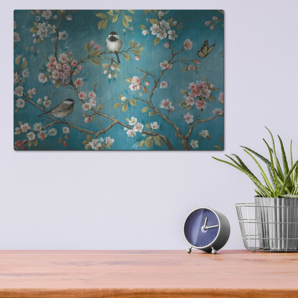 'Blossom I' by Lisa Audit – Metal Wall Art, 16x12 room view