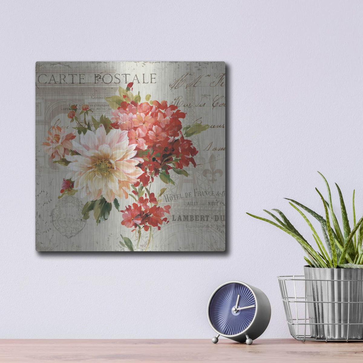 'PS Je Taime Light I' by Lisa Audit – Metal Wall Art, 12x12 room view